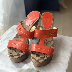 NEW COACH - JONAH SANDALS ORANGE/TAN
